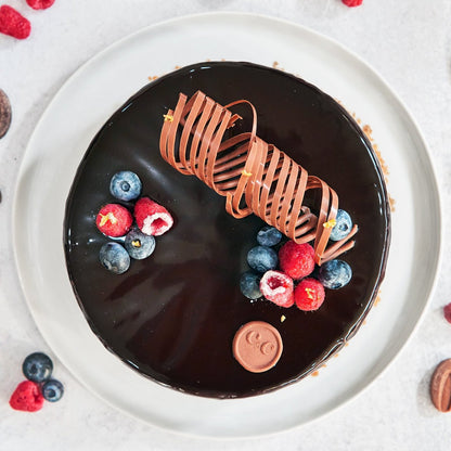 Dark Chocolate Mousse Cake